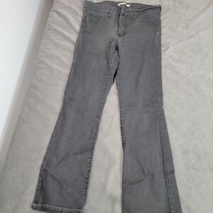 Levis 315 Shaping Bootcut Jeans Womens 30 Charcoal Gray Mid Rise Stretch Denim
